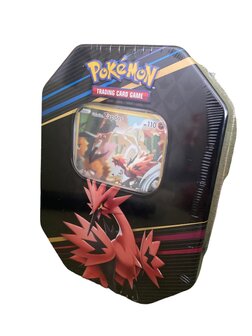 Galarian Zapdos Crown Zenith Tin