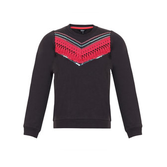 LMJ Sweater Pink ruffle
