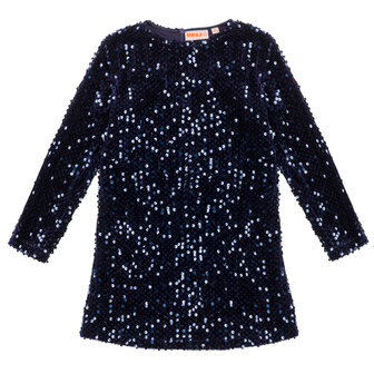 UBS2 glitterjurk blauw