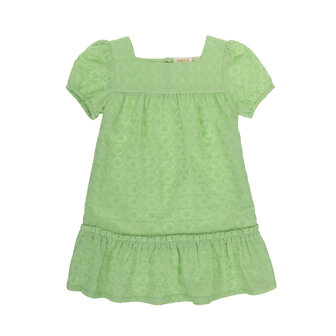 UBS2 jurk green boderie