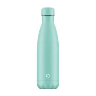 Pastel green dop en fles