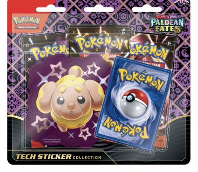 Pokemon Paldean Fates Tech Sticker Set