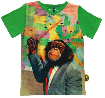 De Kunstboer t-shirt aap jongens