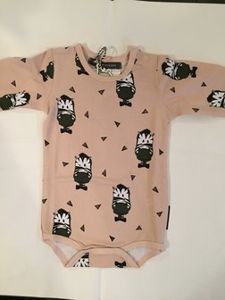 Your Wishes Romper  Zebra Peach