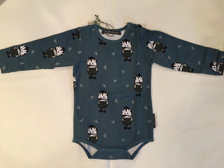 Your Wishes romper Zebra Teal