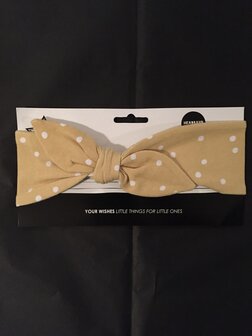 Your Wishes Headband Ochre Dots