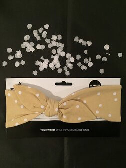 Your Wishes Headband Ochre Dots