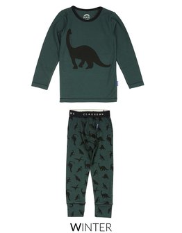 Pyjama Green Dino Claesen&#039;s bij CEMALI