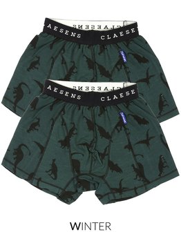 2-pack boxershorts Green Dino Claesen&#039;s CEMALI