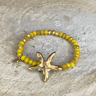 Miracles armband Sea Star yellow bij CEMALI