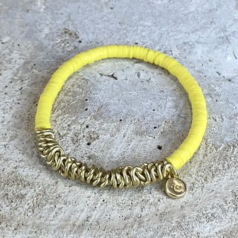 Miracles armband shell yellow