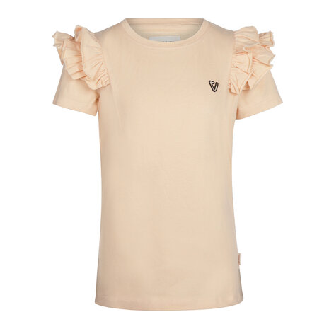 No Way Monday T-shirt ruffle peach