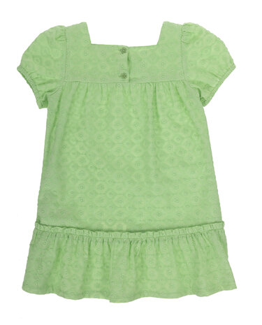 UBS2 Jurk Green Broderie