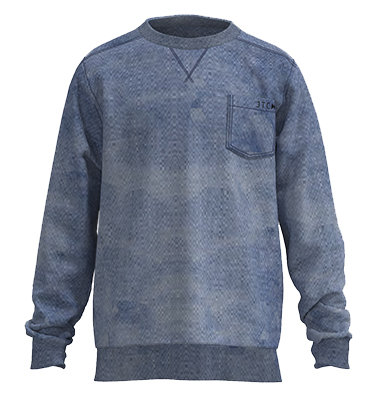 JTC sweater blue denimlook
