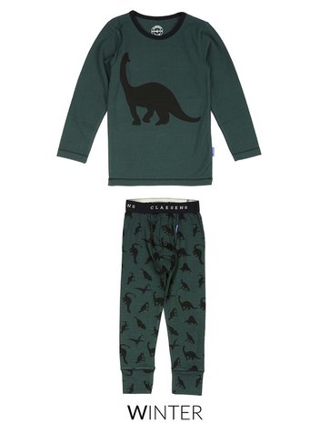 Pyjama Green Dino Claesen's bij CEMALI