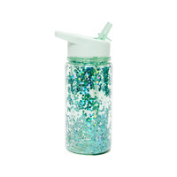 Drinkfles Green Lilly Glitter