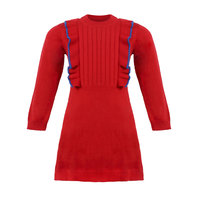 Little Miss Juliette Jurk Red & Blue