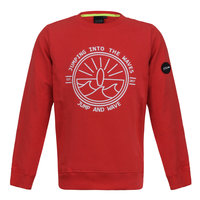 Jumping The Couch Sweater Into The Waves Red 