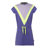 Little Miss Juliette Jurk Purple Colour Block
