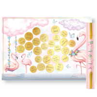 Milestones Krasposter Pink Flamingo A2