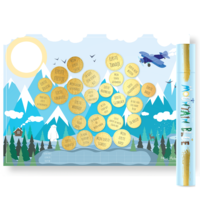 Milestones Krasposter Mountain Blue A2