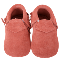Lait et Miel Babyschoentjes Mocassins Suede Corail
