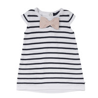 Ducky Beau Jurk Navy Striper