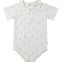Ducky Beau Romper Flamingo