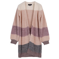Dames Cardigan Midi Colourblock