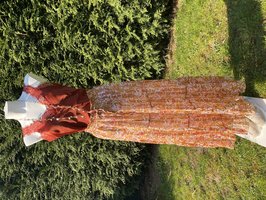 Miracles Skirt Orange Bloom