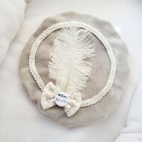 Pietenmuts De Luxe Beige met strik