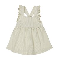 Dirkje Jurk Striped Dusty Green