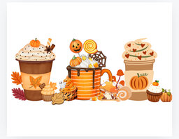 Sweater Halloween cups Volwassenen Unisex