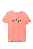 Jumping The Couch T-shirt Unplug Orange