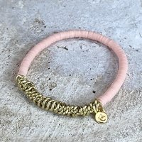 Miracles armband pink shell