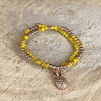 Miracles armband Pineapple gold-yellow
