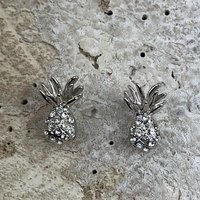 Miracles oorringen Pineapple Silver